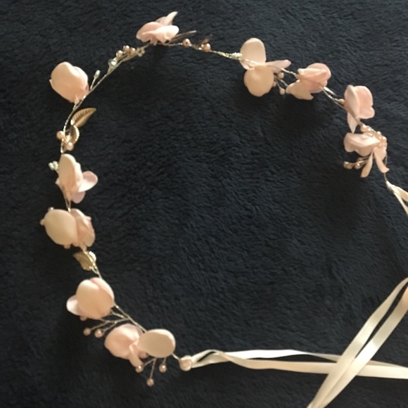 Flower ribbon headband